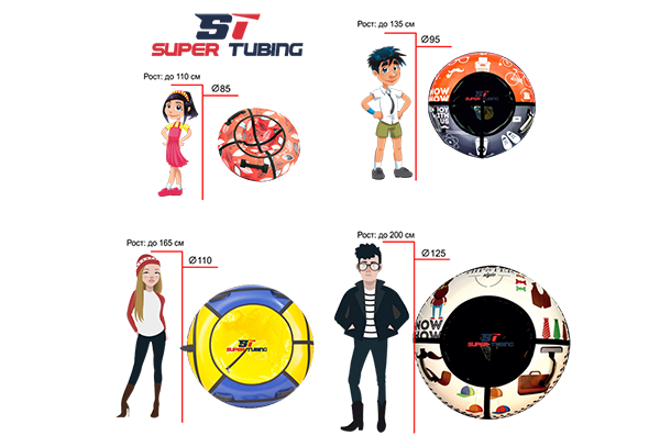 Таблица подбора тюбингов