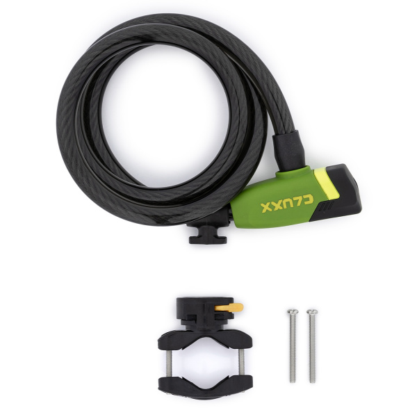 6010925 Замок велосипедный CLUXX Gardia 1250K Green/Black