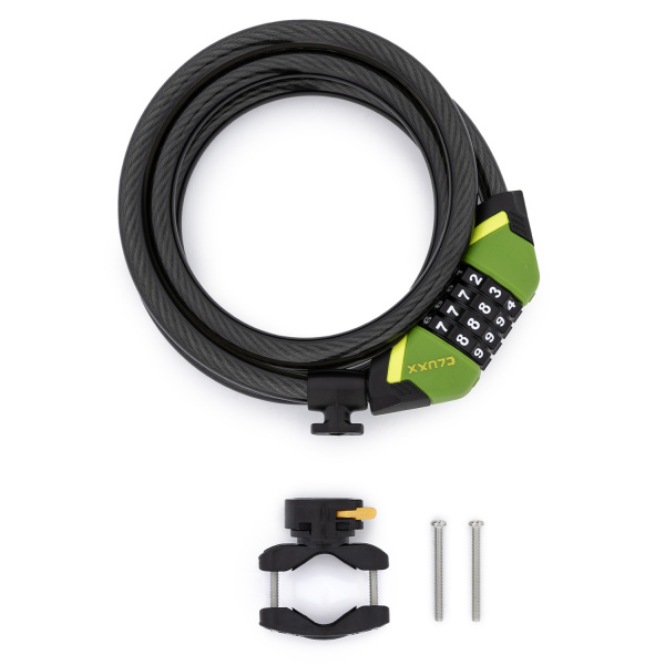6010932 Замок велосипедный CLUXX Gardia 1250C Green/Black