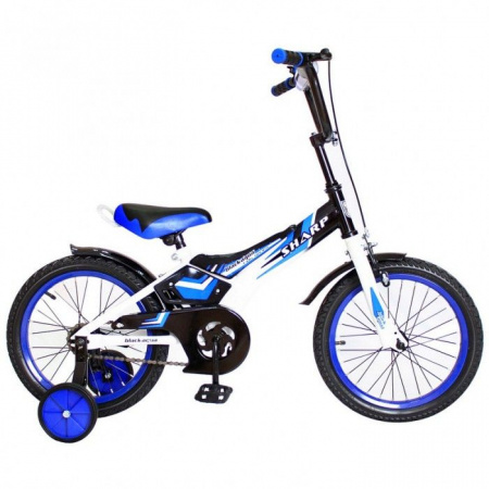 KG1410 Велосипед Black Aqua Sharp 14" 1-ск. (синий)