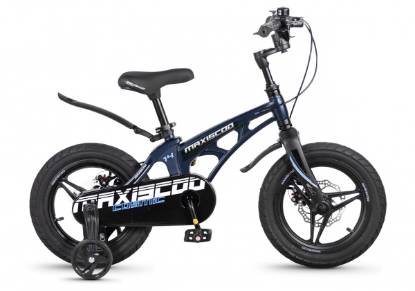MSC-C1452D Велосипед Maxiscoo COSMIC Deluxe Plus 14'' (синий матовый)