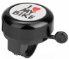 210141 Звонок 45AE-05 "I love my bike" алюминий/пластик (черный)