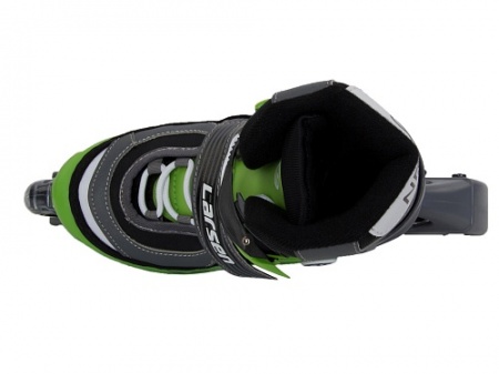 Ролики раздвижные Larsen Nero green