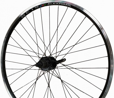 10847(DC19A/V26) Колесо заднее 26" Alexrims алюминиевое двойное диск, кассета 8/10ск