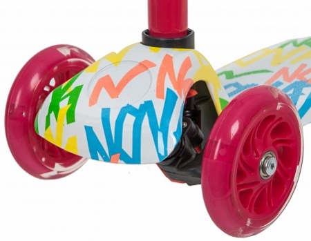 120.NRAINBOW.20 Самокат-кикборд Novatrack RainBow Start Graffiti