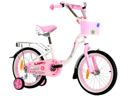 16L1PNW  Велосипед Nameless Lady 16" 1-ск. (розовый-белый)