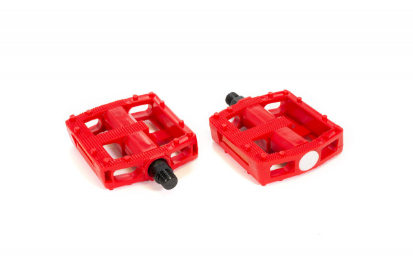 PD-TX-855 Педали TRIX PLATFORM пластиковые, 115x95 мм, резьба 9/16", с шипами,