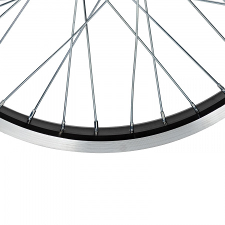 X112975 Колесо заднее 20" для BMX, двойной алюминиевый обод 36H, алюминиевая втулка, ось 3/8" 175 мм, 9Т