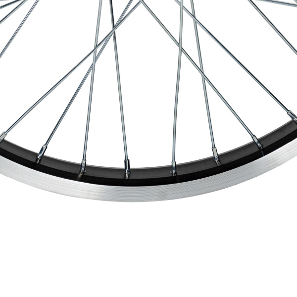 X112975 Колесо заднее 20" для BMX, двойной алюминиевый обод 36H, алюминиевая втулка, ось 3/8" 175 мм, 9Т