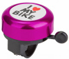Звонок 45AE "I love my bike" алюминий/пластик