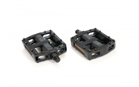 PD-TX-855 Педали TRIX PLATFORM пластиковые, 115x95 мм, резьба 9/16", с шипами,