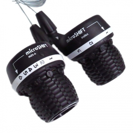 X47284 Шифтеры Microshift MS-25 3 friction/6 indeХ, компл.из 2-х шт. на 3 и 6 ск