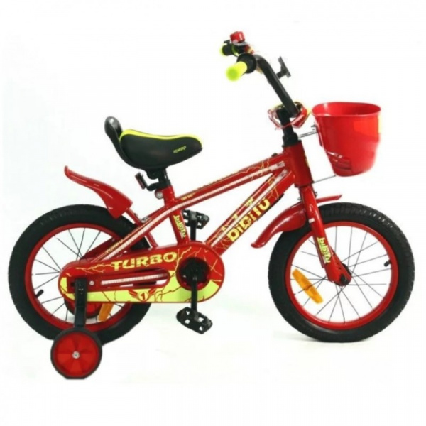 B14T1 Велосипед Bibitu Turbo 14" 1-ск.